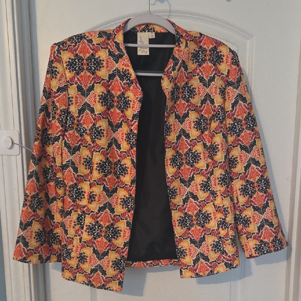 Lavender And Honey Floral Patterned Women's Jacket